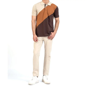 Vente en gros de t-shirts polo 100% coton pour hommes avec logo personnalisé dernier design respirant et de haute qualité avec motif imprimé - Product Image 2