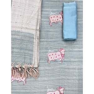 Traje Elegante de Tela con Bordado Festivo Sin Costuras para Mujer para Ocasiones Especiales - Product Image 1