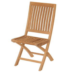Diseño clásico hogar exterior teca madera Marley silla plegable sillas de jardín ocio balcón terraza asientos muebles de jardín - Product Image 1