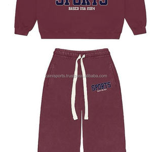 Venta al por mayor 100% Trajes de chándal de algodón Ropa de invierno de los hombres Ropa deportiva Jogging Traje de chándal Personalizable Logo Trajes de chándal - Product Image 6