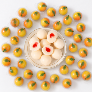 Caramelos de Goma Líquidos con Patrón <span class=keywords><strong>Naranja</strong></span> Personalizado del Productor, Venta al por Mayor, Certificación BRC, Empaque a Granel en Tarro, <span class=keywords><strong>Golosinas</strong></span> Suaves y Masticables - Product Image 3