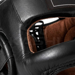 High Quality New Arrival Leather Portable Full Coverage Safety <b>Head</b> Guard for Boxing Sparring Martial Arts and Fitness <b>Training</b> - Product Image 5