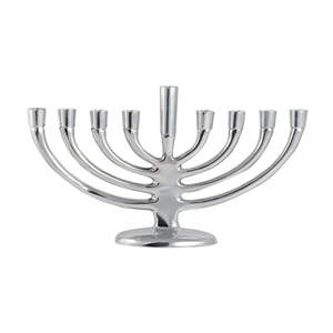 Bougie Menorah personnalisée en métal argenté fantaisie dernier design unique bougeoirs Menorah juive Religions candélabres - Product Image 4