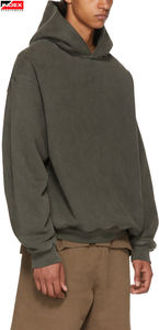 Sudadera vintage antigua desgastada lavada con ácido de peso pesado de alta calidad, sudaderas con capucha para hombre, logotipo personalizado para invierno - Product Image 3