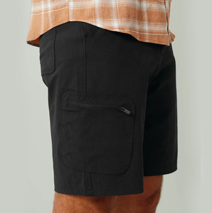 Short cargo pour homme avec cordon de serrage à la taille, séchage rapide, mélange léger de polyester et de coton - Product Image 3