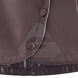 Falda de piel de cordero Extra suave para mujer, falda de cuero de todos los colores y tamaños - Product Image 6