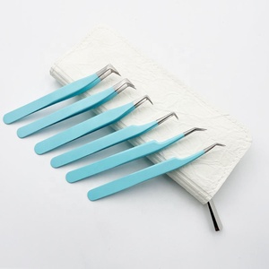 แหนบต่อขนตาปลายเรียบ สแตนเลสสีน้ำเงิน สำหรับต่อขนตาแบบมืออาชีพ รุ่น 733 - Product Image 5