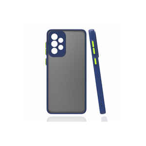 Étui de protection en silicone bleu marine anti-traces de doigts de qualité supérieure pour Samsung Galaxy A72 MSRA Hux, coque arrière souple en silicone à ajustement fin - Product Image 1