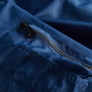 2024 nouvelle mode hommes Bomber veste couleur unie coupe-vent col montant décontracté haute rue Style pour l'hiver - Product Image 6