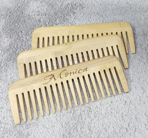 Peigne à barbe en bois de marque privée fait à la main Peigne à barbe personnalisé Peigne à cheveux en bois - Product Image 6