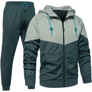 ชุดวอร์มเล่นกีฬาสำหรับผู้ชายพิมพ์ลายแบบ2-in-1ผ้าสแปนเด็กซ์/ ผ้าฝ้ายระบายอากาศได้ดี - Product Image 4