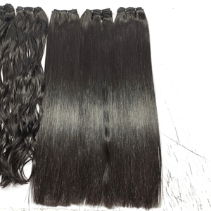 Extensions de cheveux Remy bruts avec cuticules alignées, 100% cheveux indiens naturels lisses - Product Image 3