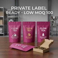 Thé éclatant aux saveurs personnalisées 100% naturel, marque privée, à base de plantes, pour la beauté et l'éclaircissement de la peau