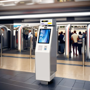 Kiosco Digital de Pie con Pantalla Táctil <span class=keywords><strong>LCD</strong></span> para Uso en Interiores, Señalización Digital, Lector de Tarjetas, Cámara de 5MP, Resolución 1920x1080, SDK - Product Image 4