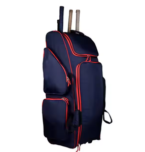 OEM Factory Custom Heavy-Duty Travel <b>Wheeled</b> Rolling <b>Duffel</b> Bag Trolley Roller Sport Luggage with Quality Cricket Kit Bag Wheels - Product Image 3