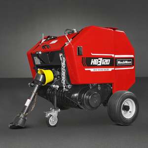 Maquinaria de empacadora de heno y paja redonda automática a la venta COMPRAR máquina empacadora de heno redonda con motor de componentes básicos y caja de cambios - Product Image 2