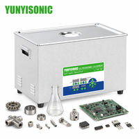 Limpiador Ultrasónico de Laboratorio de Triple Frecuencia 40/80/120 kHz, 22L, Funcionamiento Silencioso para Componentes de PCB, Lavador de Piezas Científicas