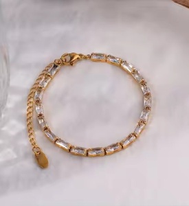 Nouvelle arrivée Bracelet tennis pour femme de haute qualité Or 10 ct 14 ct Moissanite Diamant - Product Image 4