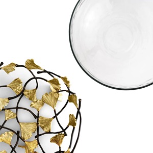 Bol décoratif en métal sculpté de qualité supérieure pour un intérieur contemporain et un accent artistique sur la table - Product Image 6