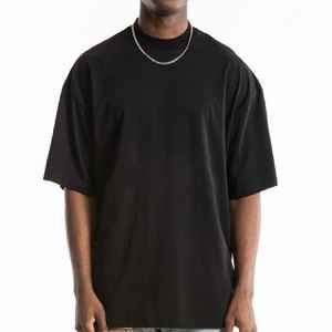 Nuevo diseño de verano de manga corta para hombres para Polos 100% algodón camisetas transpirables hombro caído 240 gramos tela peso Stock - Product Image 5