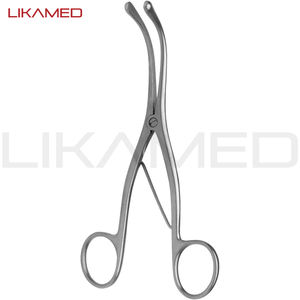 Trakeotomi ve Cricothyrotomy paslanmaz çelik için LIKAMED Trousseau trakeal dilatör düz kavisli kelepçe - Product Image 3