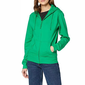 Nouveau style d'hiver, sweat-shirt à capuche décontracté imprimé pour femmes, streetwear, fermeture éclair intégrale, capuche, 100% coton, tricot polaire, séchage rapide, respirant - Product Image 3