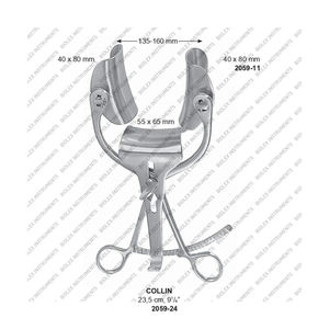 เครื่องดึงรั้งช่องท้องคอลลินเครื่องดึงรั้งผ่าตัดสเตนเลสสตีลใช้ซ้ำได้ด้วยเครื่องมือ biolex - Product Image 1