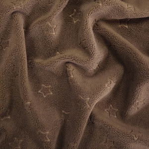 Tessuto in Pile <span class=keywords><strong>Polare</strong></span> Termico 100% Poliestere con Stella a Cinque Punte in Rilievo, Design Personalizzato all'Ingrosso per Felpe da Ragazza - Product Image 5