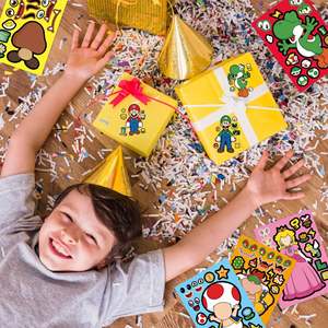 Autocollants Super Mario Bros, autocollants décoratifs en vinyle PVC pour la décoration de la maison ou les cadeaux promotionnels - Product Image 2