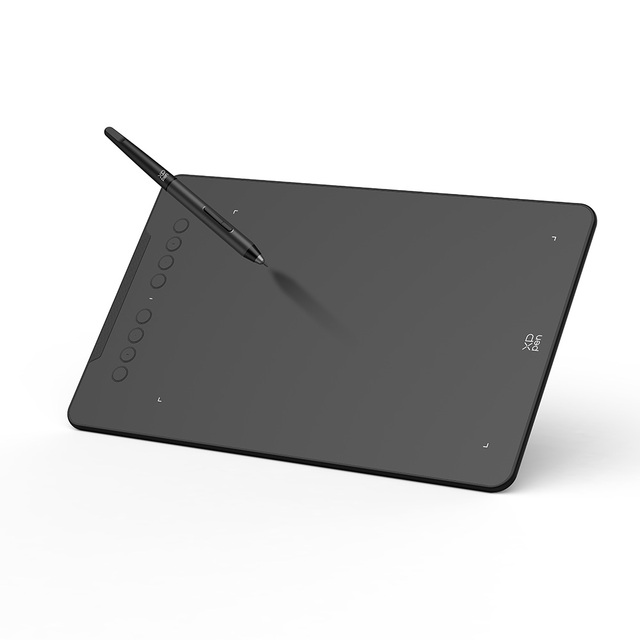 XPPen New Deco01V3 10 Inch Graphics Tablet Drawing Tablet 16384 Levels Pressure 8 Shortcut Keys for Android Windows Mac