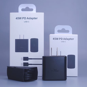 CTX Custom 45W PD <span class=keywords><strong>USB</strong></span> <span class=keywords><strong>C</strong></span> Adaptador de cargador de pared Carga súper rápida para Samsung para Galaxy S23 Ultra Note 20 Plus Auriculares <span class=keywords><strong>C</strong></span>ámaras - Product Image 1