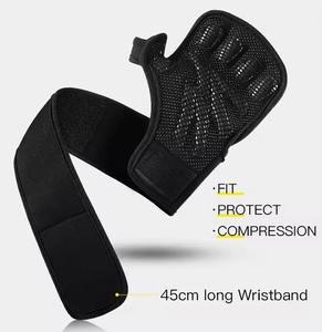 Venta al por mayor medio dedo Spandex gimnasio Fitness guantes mejor calidad con logotipo personalizado para ciclismo deportes al aire libre nuevo estilo empuñaduras - Product Image 5