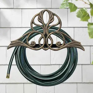 Support de tuyau d'incendie, pot de tuyau d'incendie, équipement de lutte contre l'incendie, pot de styliste en métal noir, tuyau de jardinière, prix de gros - Product Image 5