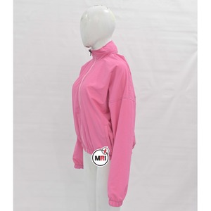 Chaqueta con capucha de alta calidad para mujer, logotipo personalizado, gran oferta, cortavientos de primavera, bombardero ligero, relleno de algodón transpirable - Product Image 3