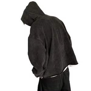 Rafel Mart Industries Heavyweight 500gsm Fleece Hoodie Vintage Pullover con Winter Printed Cropped Hoodie - Product Image 3