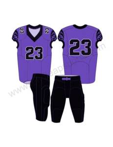 ชุดยูนิฟอร์มอเมริกันฟุตบอลสั่งทำพิเศษ เสื้อผ้ากีฬา แขนสั้น ระบายอากาศได้ดี ไซส์ใหญ่ สีพื้น โพลีเอสเตอร์ 100% - Product Image 6