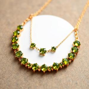 Gargantilla de cuentas chapada en oro de 18 quilates de alta calidad, cadena de eslabones de moda para fiesta, regalo diario para ella - Product Image 3