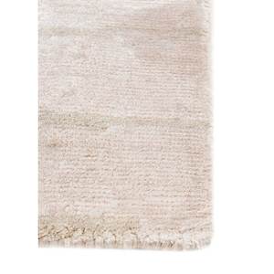 Alfombra Rectangular de Lana y Seda de Bambú Tejida a Mano, Color Beige Marrón, 10 mm de Grosor, Diseño Abstracto para Dormitorio, Modelo AIWB-3034 - Product Image 4