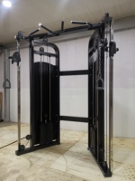 Equipo de Fitness Huanyu, Máquina de Entrenamiento Funcional con Poleas Ajustables, Sistema de Cables para Ejercicios de Pie que Ahorra Espacio