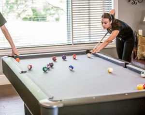NOUVEAU Table de billard/snooker en bois massif de luxe moderne pour intérieur, 7, 8 ou 9 pieds, avec plateau en ardoise et coussinets en caoutchouc, pour usage domestique ou professionnel. - Product Image 3