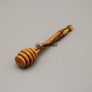 ขวดน้ำผึ้งไม้คุณภาพพรีเมียม น้ำหนักเบา ฝาเปิดปิดง่าย ล้างในเครื่องล้างจานได้ สไตล์ชนบท งานฝีมือสำหรับจัดเก็บในครัว ทำด้วยมือ - Product Image 3