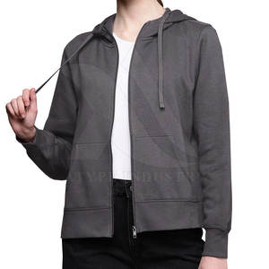Uso al aire libre Sudaderas con capucha de gran tamaño para mujer Diseño personalizado Sudaderas con capucha transpirables para mujer Sudaderas con capucha de color sólido para mujer - Product Image 1