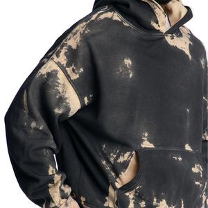 Sudadera con Capucha Unisex Vintage, Estilo Holgado, 100% Algodón, Color Negro Lavado, Calidad Premium, Marca Privada OEM ODM USA - Product Image 4