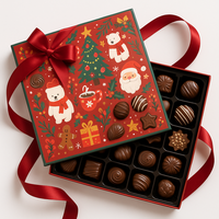 Boîtes cadeaux personnalisées de luxe pour dattes au chocolat, conformes aux normes alimentaires, en papier rigide, avec lamination brillante/mate, revêtement UV, forme personnalisable