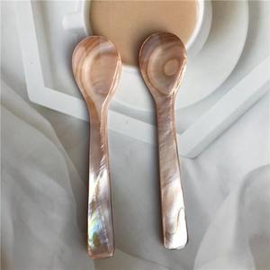 Cuchara de caviar de concha de Capiz artesanal más vendida, cucharas de nácar natural de gran calidad - Product Image 2