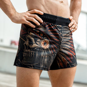 <b>Men's</b> Custom Logo 2-in-1 Quick Dry Sportswear <b>Camo</b> Compression Gym <b>Shorts</b> for Running and Martial Arts - Product Image 4