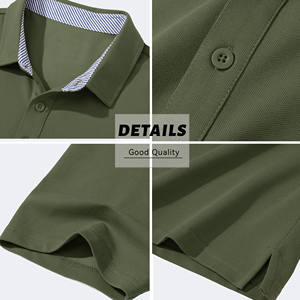 Alta calidad verano liso 100% piqué algodón talla grande uniforme Streetwear personalizado polos Golf diseño personalizado hombres polos - Product Image 3