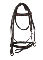 Brides de cheval Sports de plein air Brides d'équitation fabriquées sur des accessoires équestres de bride de cheval en cuir indien