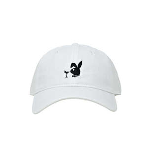 หมวก Decades Hat Co รุ่น Stylish 6-Panel Grotto Polo Cap ผ้ากำมะหยี่อ็อกซ์ฟอร์ด ทรงโค้งลายใบไม้และเสือดาว ดีไซน์ทันสมัย สปอร์ต (สีขาว) - Product Image 1
