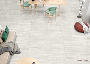 กระเบื้องพอร์ซเลนเคลือบ Vittoria Creama ดีไซน์แบบอิตาลีกระเบื้องกันลื่นสไตล์ทันสมัยสำหรับใช้ภายในวิลล่าห้างสรรพสินค้าโรงเรียน - Product Image 3